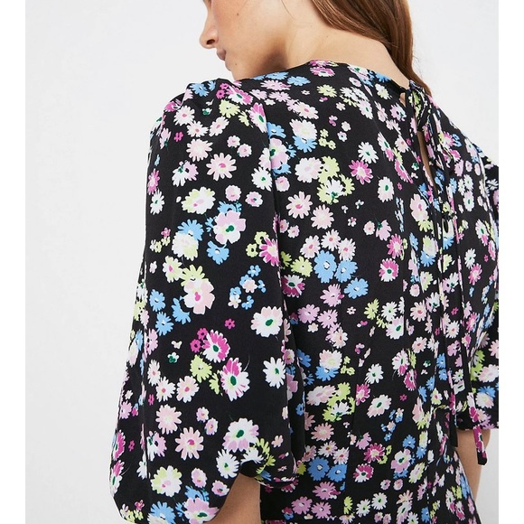 Warehouse Floral Midi Dress size 12 New - Picture 3 of 3